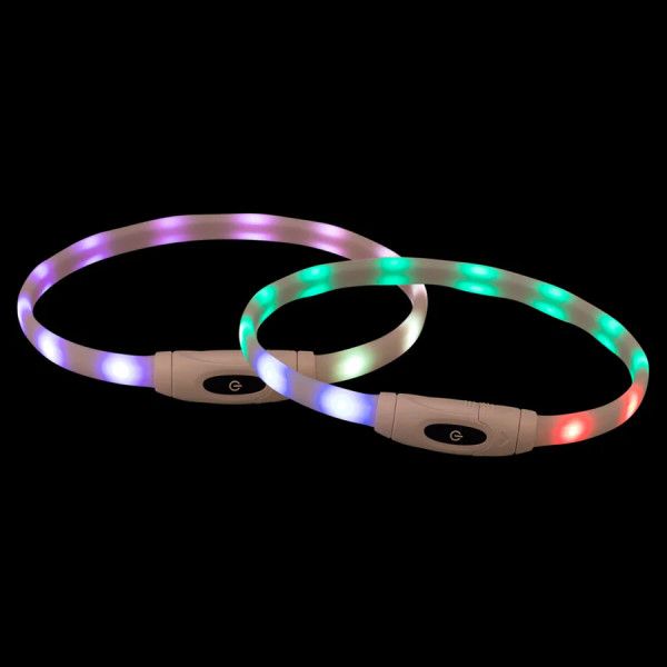 Flash Leuchtring USB, Silikon XS-XL: 65cm/16mm multicolor
