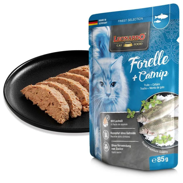 Finest Selection Frischebeutel Forelle + Catnip