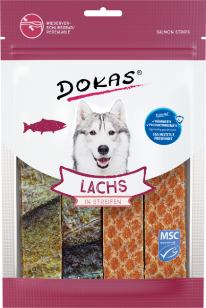 Dokas Lachs in Streifen