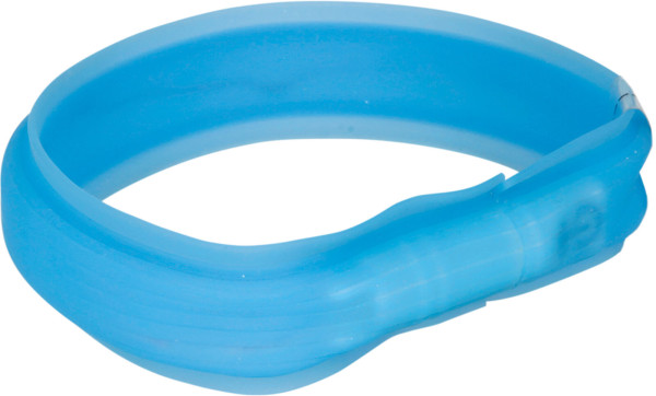 Flash Leuchtband USB, extra breit, blau