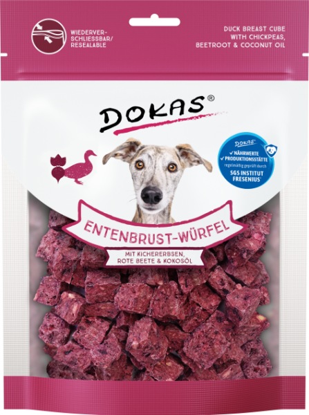 Dokas Entenbrust-Würfel - Kichererbsen, Rote Beete, Kokosöl