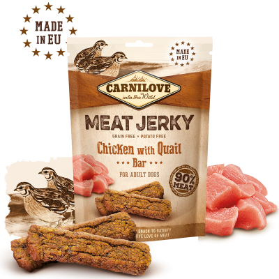 Carnilove MEAT JERKY - Huhn und Wachtel