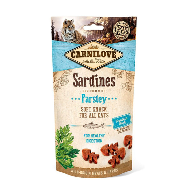 Carnilove Katze Soft Snack – Sardine, 12 x 50 g